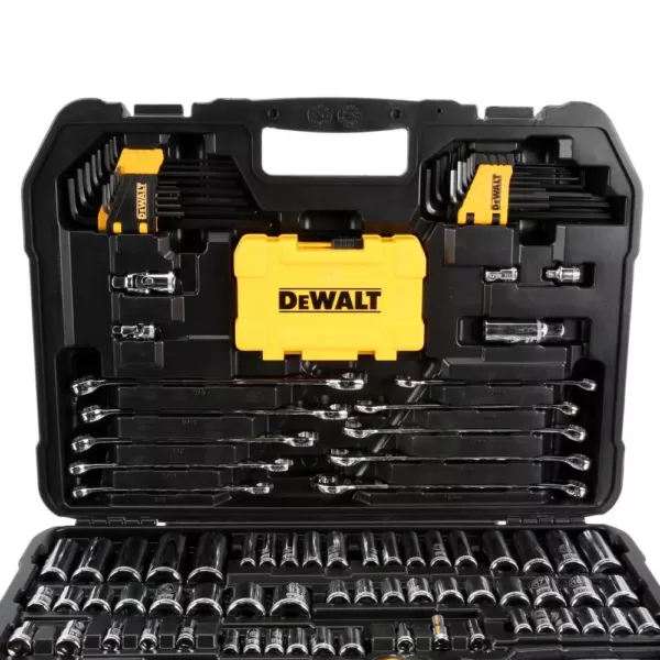 DEWALT 1/4 in. x 3/8 in. Drive Polished Chrome Mechanics Tool Set (142-Piece)