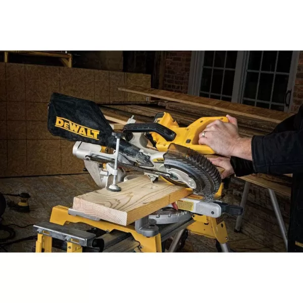 DEWALT 20-Volt MAX Cordless 7-1/4 in. Sliding Miter Saw with (1) 20-Volt Battery 4.0Ah