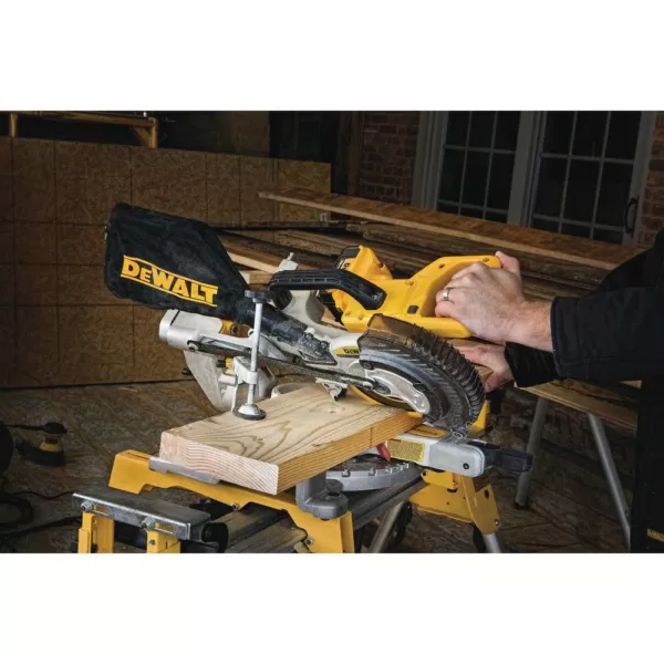 DEWALT 20-Volt MAX Cordless 7-1/4 in. Sliding Miter Saw with (1) 20-Volt Battery 4.0Ah & Cordless Jigsaw