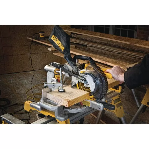 DEWALT 20-Volt MAX Cordless 7-1/4 in. Sliding Miter Saw with (1) 20-Volt Battery 4.0Ah & Cordless Jigsaw