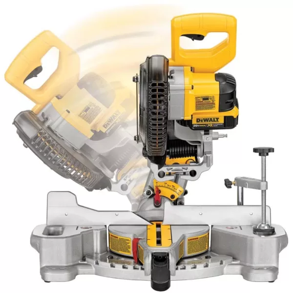 DEWALT 20-Volt MAX Lithium-Ion Cordless 7-1/4 in. Miter Saw with 20-Volt MAX Lithium-Ion Cordless Brushless Router (Tool-Only)