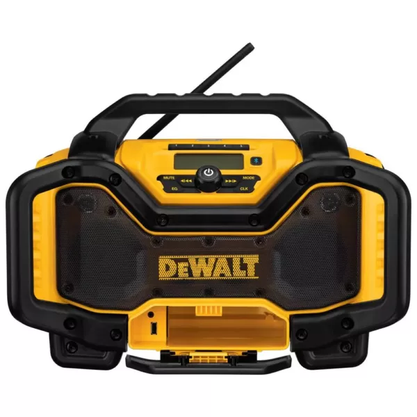 DEWALT FLEXVOLT 120-Volt MAX Cordless Brushless 12 in. Miter Saw with AC Adapter, (2) FLEXVOLT 6.0Ah Batteries & Radio