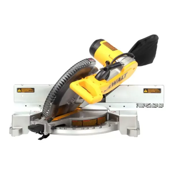 DEWALT 15 Amp Corded 12 in. Double-Bevel Compound Miter Saw with Heavy-Duty Stand