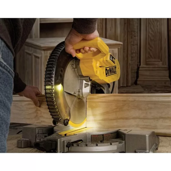 DEWALT 15 Amp Corded 12 in. Double-Bevel Compound Miter Saw with XPS Light