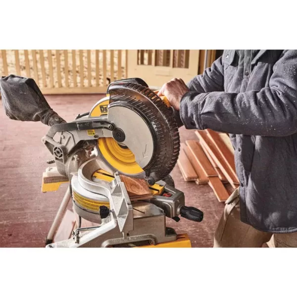 DEWALT 15 Amp Corded 10 in. Compound Single Bevel Miter Saw