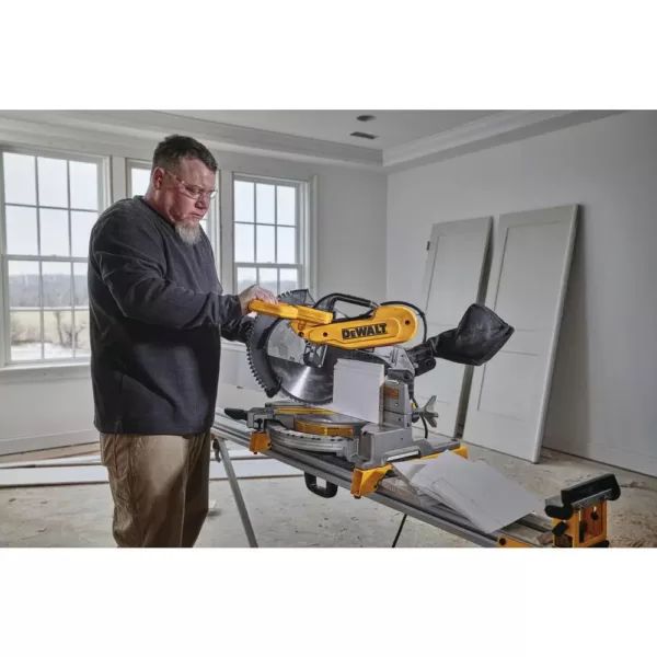 DEWALT 15 Amp Corded 12 in. Compound Double Bevel Miter Saw