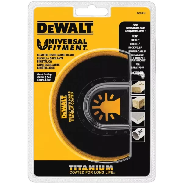 DEWALT Titanium Oscillating Flush Cut Blade