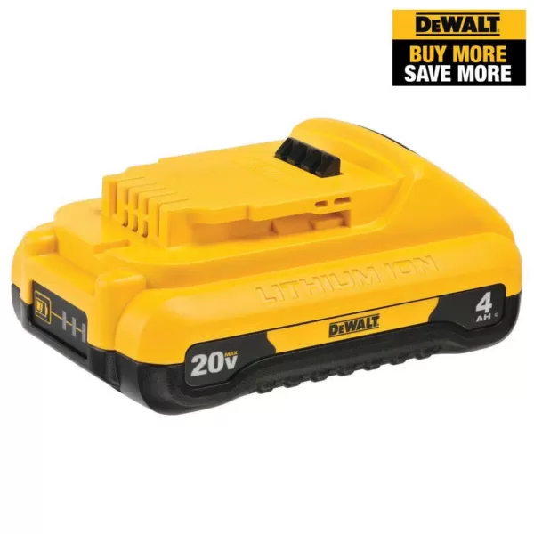 DEWALT 20-Volt MAX XR Cordless Brushless 3-Speed Oscillating Multi-Tool with (1) 20-Volt 2.0Ah Battery & (1) 4.0Ah Battery