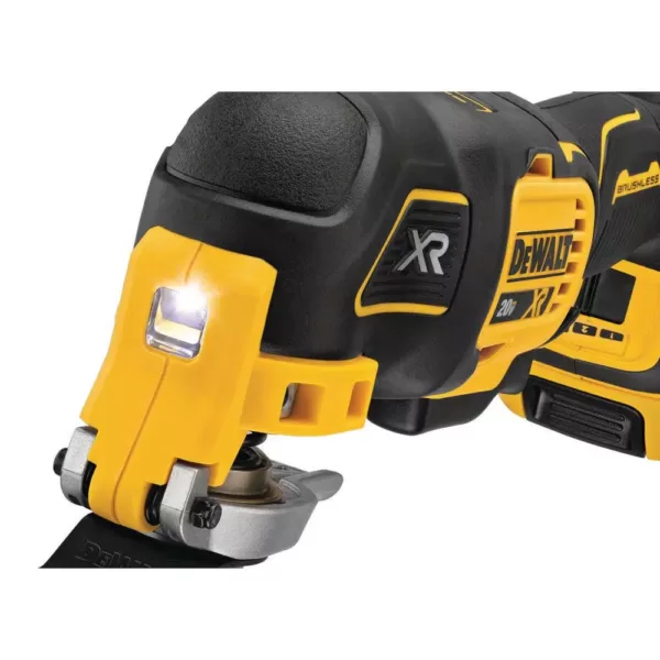 DEWALT 20-Volt MAX XR Cordless Brushless 3-Speed Oscillating Multi-Tool with (1) 20-Volt 2.0Ah Battery & 4-1/2 in. Grinder