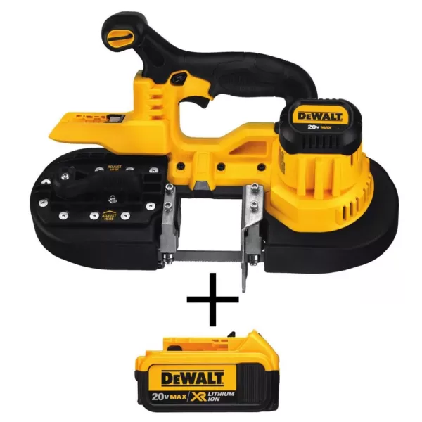 DEWALT 20-Volt MAX Cordless Band Saw with (1) 20-Volt Battery 4.0Ah