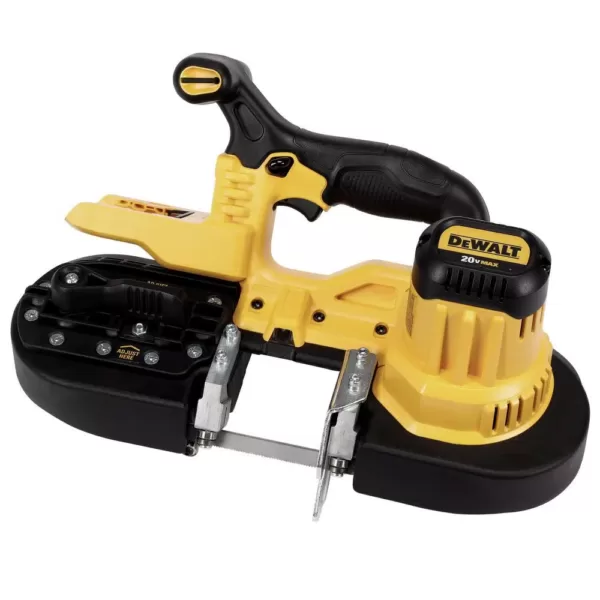 DEWALT 20-Volt MAX Cordless Band Saw with (1) 20-Volt Battery 5.0Ah & (1) 20-Volt Battery 6.0Ah