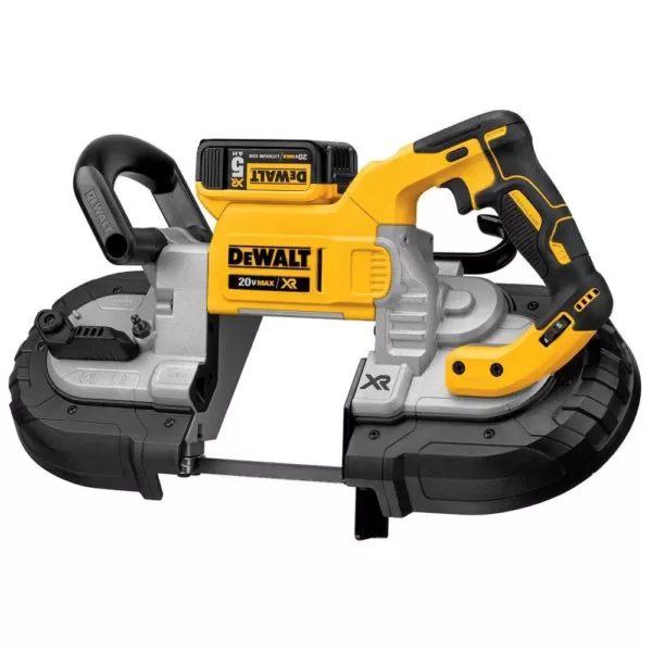 DEWALT 20-Volt MAX XR Cordless Brushless Deep Cut Band Saw with (1) 20-Volt Battery 5.0Ah