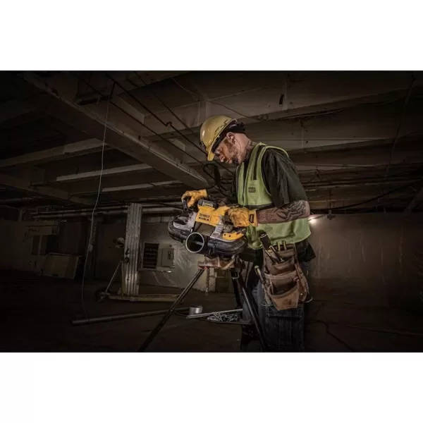 DEWALT 20-Volt MAX XR Cordless Brushless Deep Cut Band Saw with (2) 20-Volt Batteries 5.0Ah & Charger