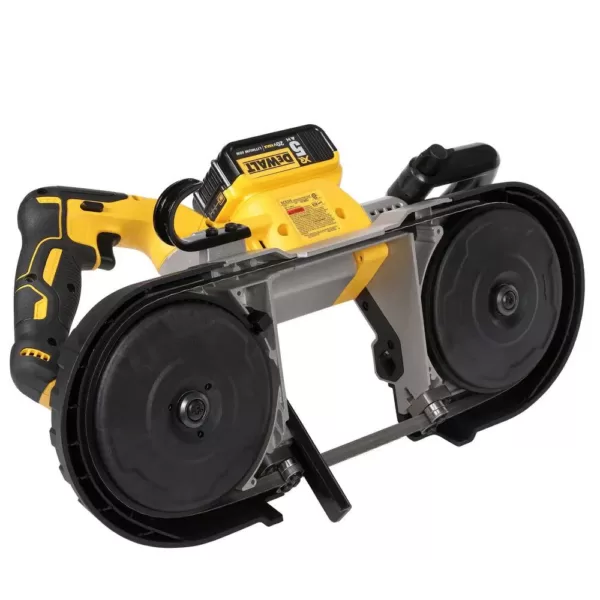 DEWALT 20-Volt MAX XR Cordless Brushless Deep Cut Band Saw with (2) 20-Volt Batteries 5.0Ah & Charger