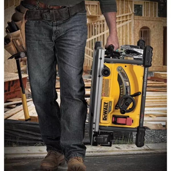 DEWALT FLEXVOLT 60-Volt MAX  Cordless Brushless 8-1/4 in. Table Saw Kit with (2) FLEXVOLT 6.0Ah Batteries