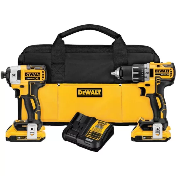 DEWALT 20-Volt MAX Cordless Electrical Cable Cutting Tool with 20-Volt MAX XR Brushless Drill/Impact Combo Kit (2-Tool)