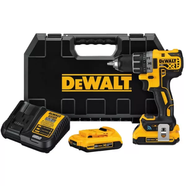 DEWALT 20-Volt MAX XR with Tool Connect Cordless Brushless 1/2 in. Compact Drill/Driver with (2) 20-Volt 2.0Ah Batteries