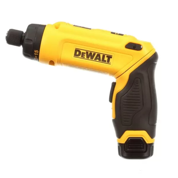 DEWALT 8-Volt MAX Cordless Gyroscopic Screwdriver with Adjustable Handle, (2) 1.0Ah Batteries, Charger & Bag