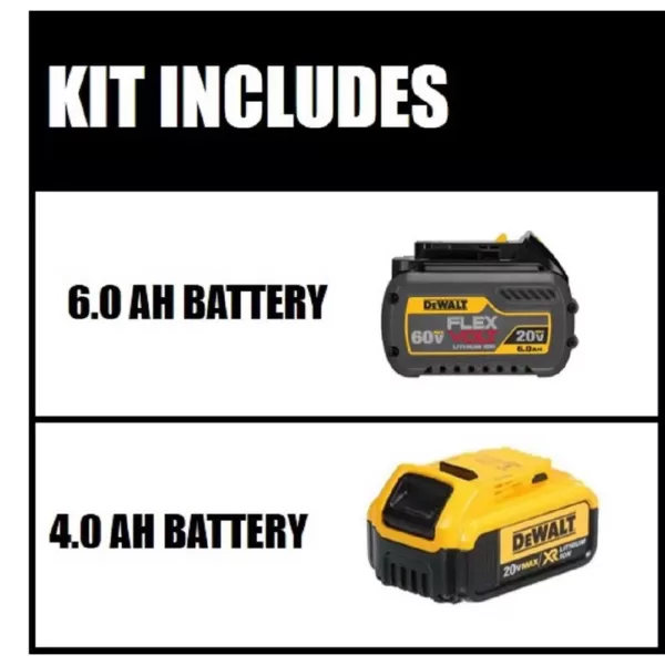 DEWALT 20-Volt MAX XR Premium Lithium-Ion 4.0Ah Battery Pack with FLEXVOLT 20-Volt/60-Volt MAX Lithium-Ion Battery Pack