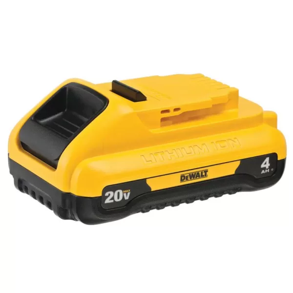 DEWALT 20-Volt MAX Lithium-Ion 4.0 Ah Compact Battery with (1) 20-V Battery 5.0 Ah