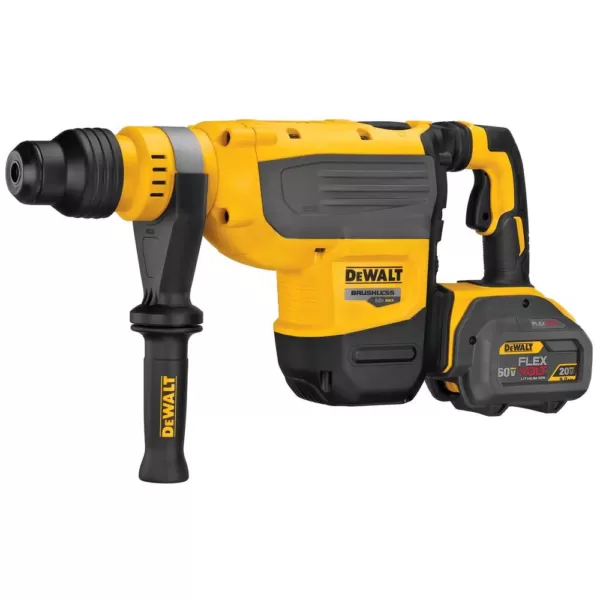 DEWALT FLEXVOLT 60-Volt MAX Brushless 1-7/8 in. SDS MAX Rotary Hammer, (2) FLEXVOLT 9.0Ah Batteries & Hammer Drill/Driver