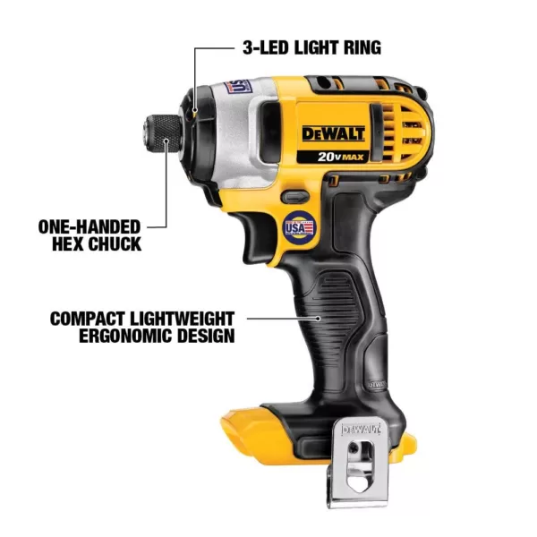 DEWALT 20-Volt MAX Cordless Drill/Impact Combo Kit (2-Tool) with (2) 20-Volt 1.5Ah Batteries, Charger & Bag