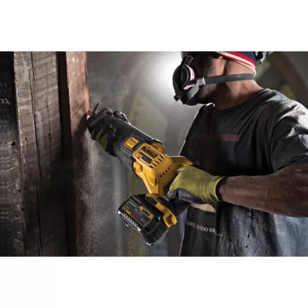 DEWALT FLEXVOLT 60-Volt MAX Cordless Brushless Reciprocating Saw with (2) FLEXVOLT 6.0Ah Batteries & Hammer Drill/Driver