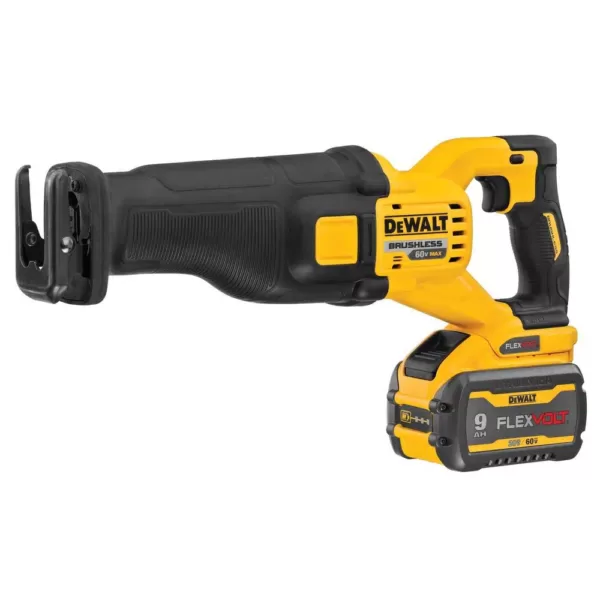 DEWALT FLEXVOLT 60-Volt MAX Cordless Brushless Reciprocating Saw with (2) FLEXVOLT 9.0Ah Batteries & 6-1/2 in. Circular Saw