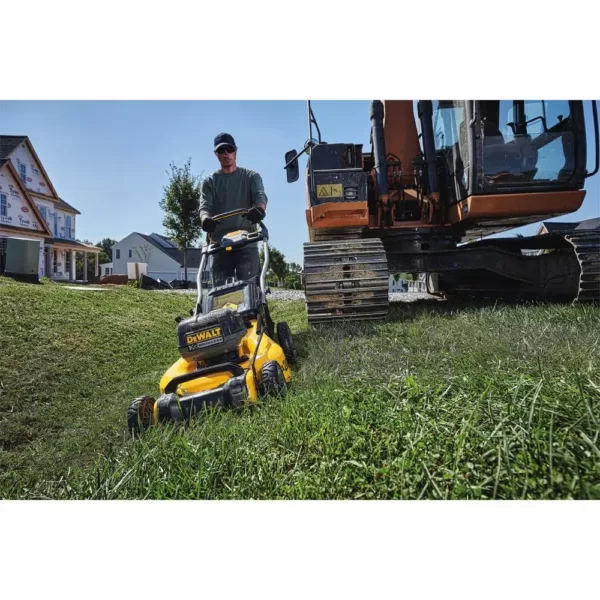 DEWALT 20 in. 20V MAX Lithium-Ion Cordless Walk Behind Push Lawn Mower with (2) 5.0Ah Batteries and Charger Included