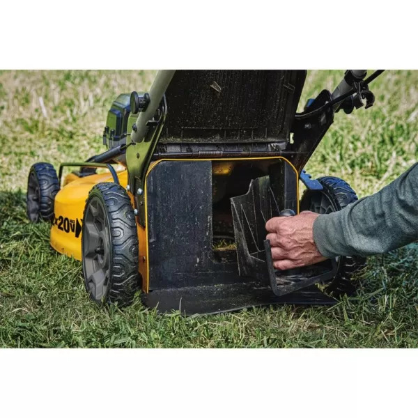 DEWALT 20 in. 20V MAX Lithium-Ion Cordless Walk Behind Push Lawn Mower with (2) 5.0Ah Batteries and Charger Included