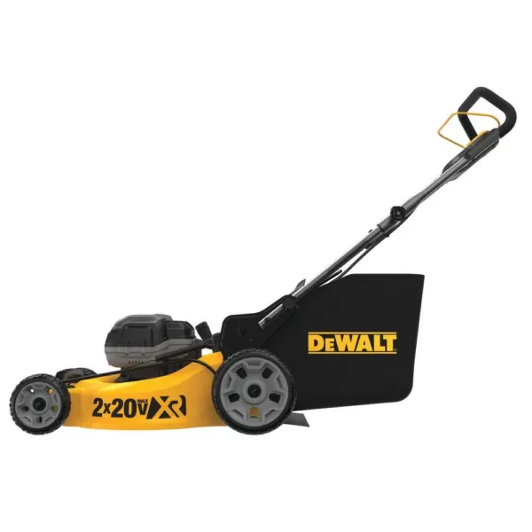 DEWALT 20 in. 20V MAX Lithium-Ion Cordless Walk Behind Push Lawn Mower with (2) 9.0Ah Batteries and (2) Chargers Included