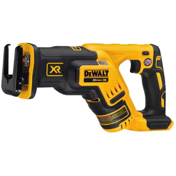 DEWALT 20-Volt MAX XR Cordless Brushless Compact Reciprocating Saw with (2) 20-Volt Batteries 5.0Ah & Charger