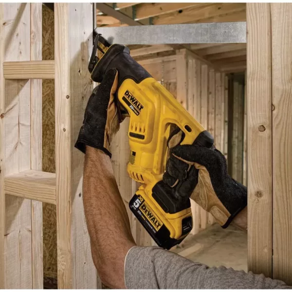 DEWALT 20-Volt MAX Cordless Compact Reciprocating Saw with (1) 20-Volt Battery 2.0Ah & Charger