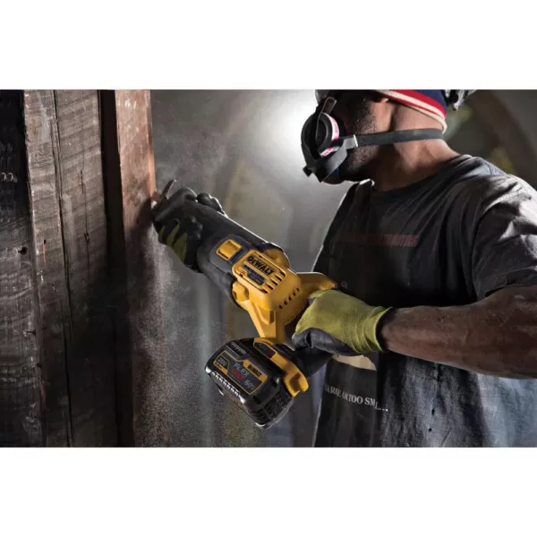 DEWALT FLEXVOLT 60-Volt MAX Cordless Brushless Reciprocating Saw with (2) FLEXVOLT 6.0Ah Batteries