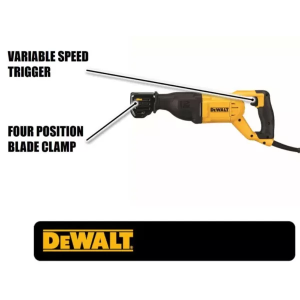 DEWALT 12 Amp Corded Reciprocating Saw