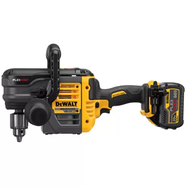 DEWALT FLEXVOLT 60-Volt MAX Cordless Brushless 1/2 in. Stud & Joist Drill with E-Clutch & (2) FLEXVOLT 6.0Ah Batteries