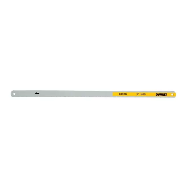 DEWALT 12 in. 24-TPI Bi-Metal Hacksaw Blade (2-Pack)