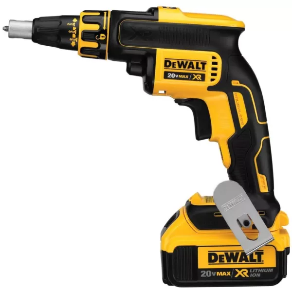 DEWALT 20-Volt MAX XR Cordless Brushless Drywall Screw Gun with (2) 20-Volt 4.0Ah Batteries & Charger