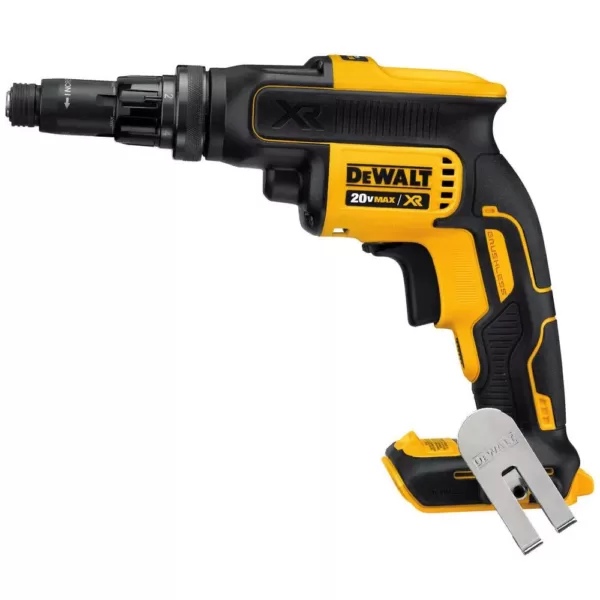 DEWALT 20-Volt MAX XR Cordless Brushless Drywall Screw Gun with Versa-Clutch Adjustable Torque with (2) 20-Volt 4.0Ah Batteries