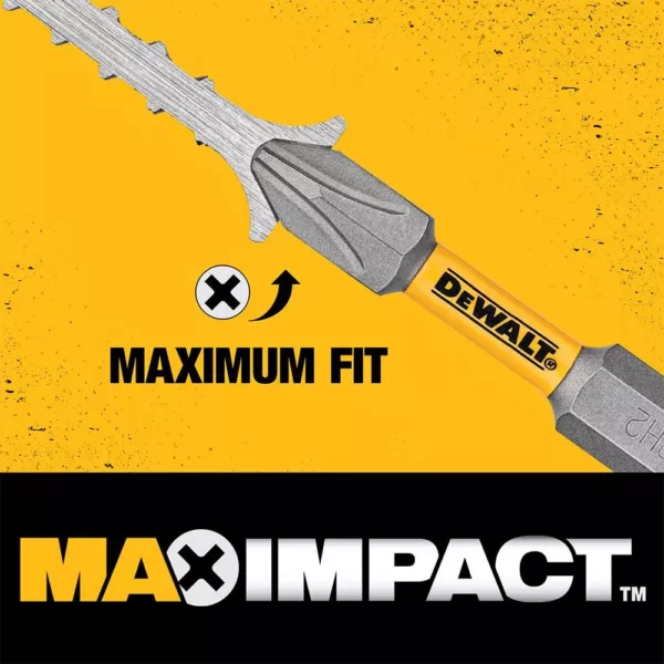 DEWALT MAX Impact 2-1/2 in. Square 2 Bit (2-Pieces)