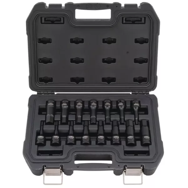 DEWALT 1/2 in. Drive Combination Impact Hex Socket Set (15-Piece)