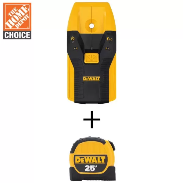 DEWALT 3/4 in. Stud Finder with Bonus 25 ft. Tape Measure