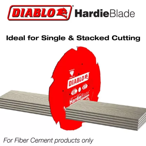 DIABLO 7-1/4 in. x 4-Teeth Polycrystalline Diamond (PCD) Tipped James Hardie/Fiber Cement Saw Blade