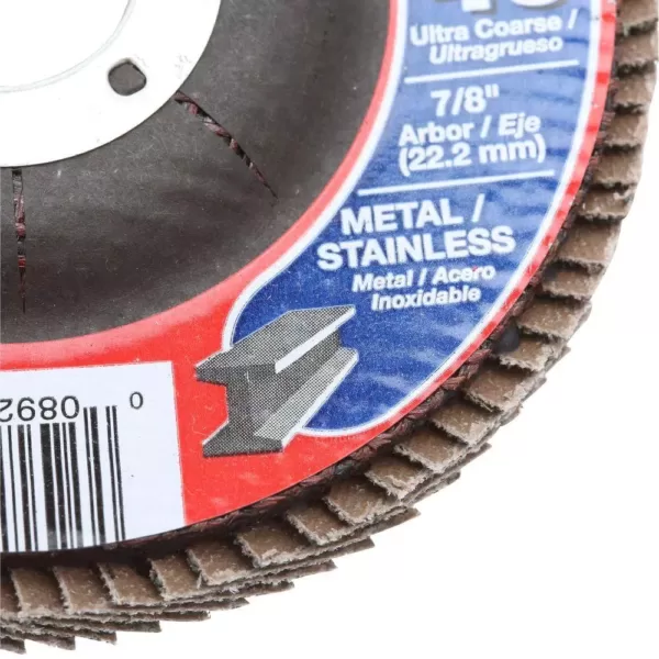 DIABLO 4-1/2 in. 40-Grit Steel Demon Grinding and Polishing Flap Disc with Type 29 Conical Design