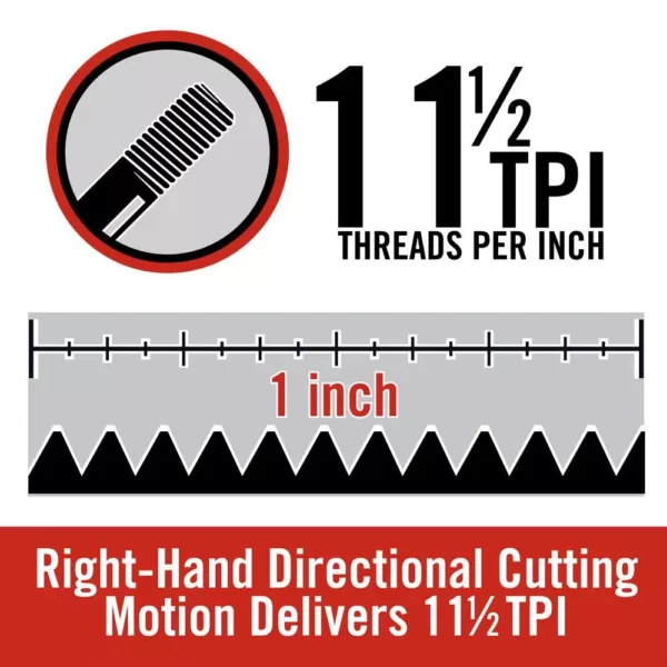 RIDGID 1 in. OO-R NPT Right-Hand 11-1/2 TPI Die Head