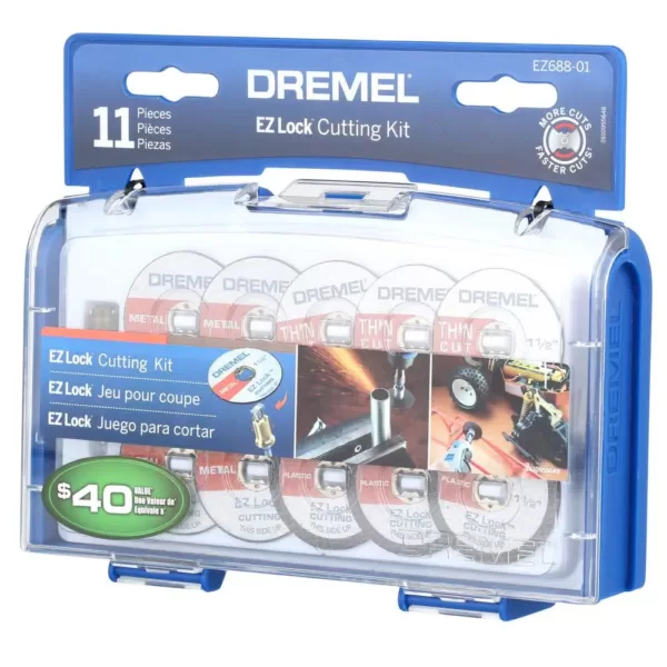 Dremel EZ Lock Rotary Tool Cut-Off Wheel Set for Metal and Plastic (11-Piece)