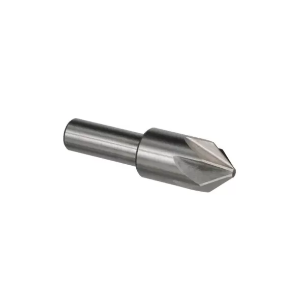 Drill America 1 in. 100-Degree High Speed Steel Countersink Bit with 6 Flutes