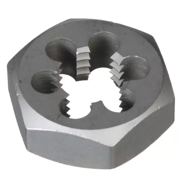 Drill America 1-1/4 in.-7 Carbon Steel Hex Re-Threading Die