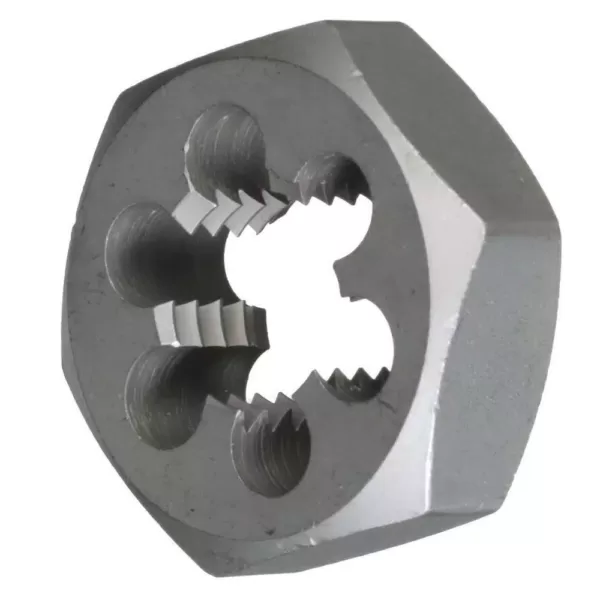 Drill America 1-1/8 in.-12 Carbon Steel Hex Re-Threading Die