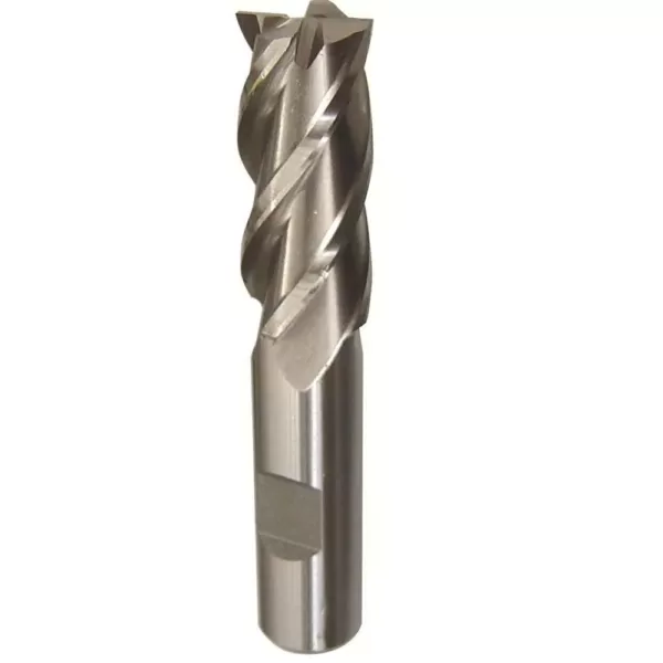 Drill America 5/8 in. x 1/2 in. Shank High Speed Steel End Mill Specialty Bit with 4-Flute